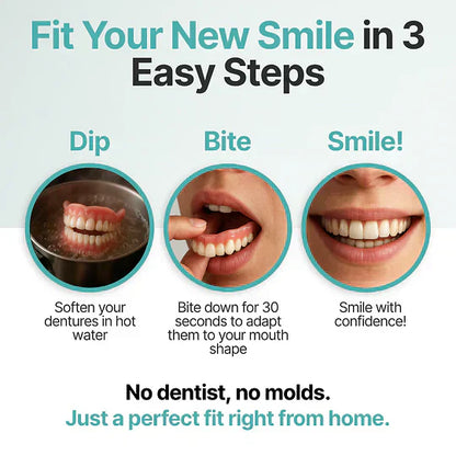 ⏰ Premium Custom Denture Set 🦷— Today's Special Offer | 😀Smile with Confidence|Buy 2 Get 1 Free